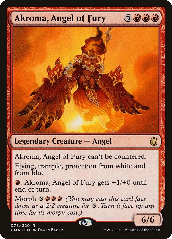 Image for Akroma, Angel of Fury (75) [Commander Anthology]
