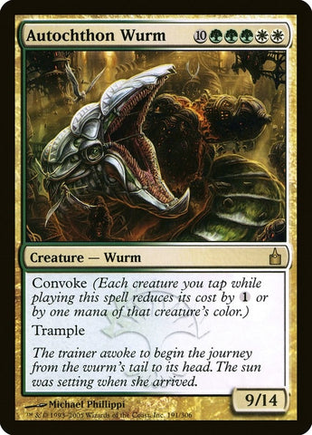 Image for Autochthon Wurm (191) [Ravnica: City of Guilds]