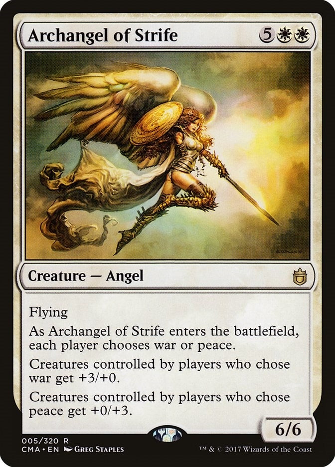 Image for Archangel of Strife (5) [Commander Anthology]