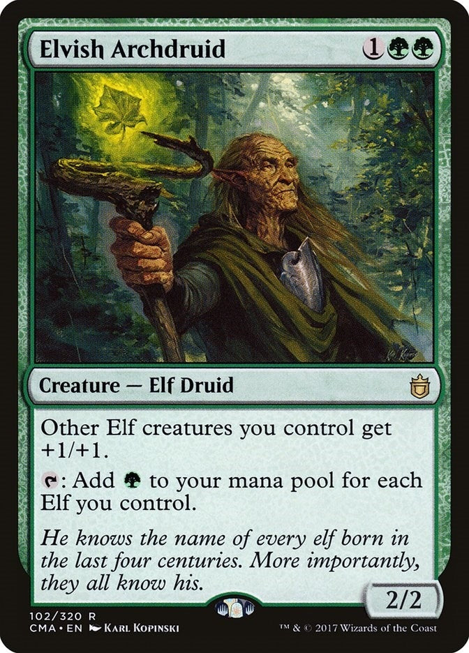 Image for Elvish Archdruid (102) [Commander Anthology]