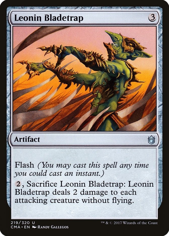 Image for Leonin Bladetrap (219) [Commander Anthology]