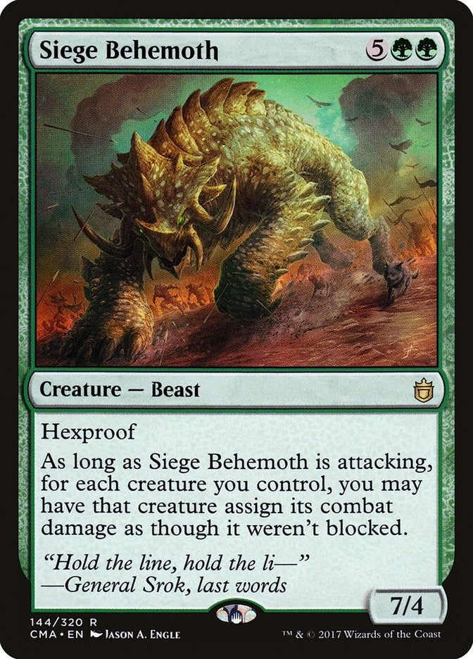 Image for Siege Behemoth (144) [Commander Anthology]