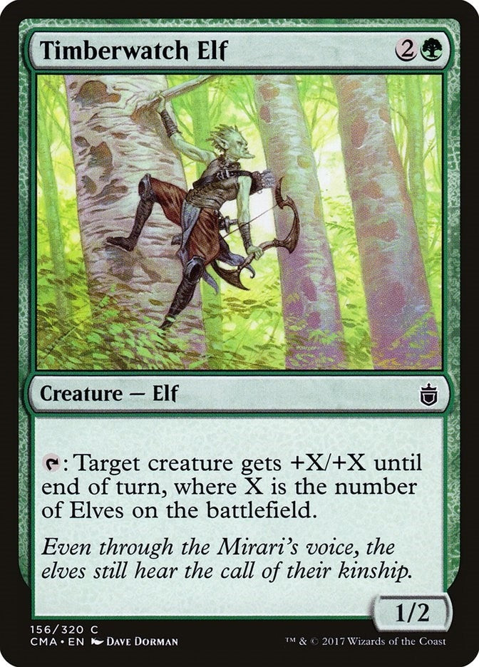 Image for Timberwatch Elf (156) [Commander Anthology]