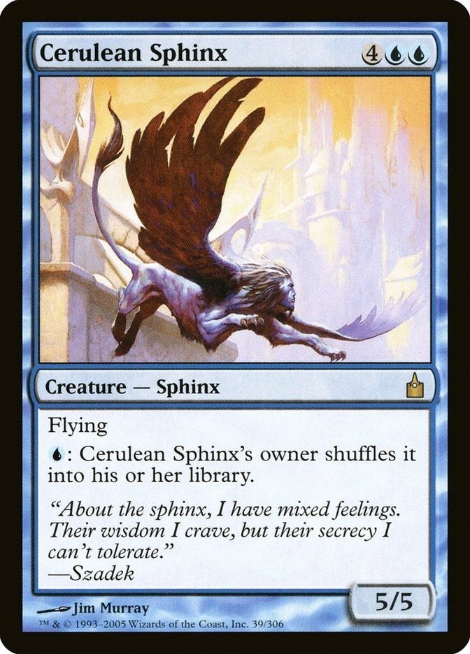 Image for Cerulean Sphinx (39) [Ravnica: City of Guilds]