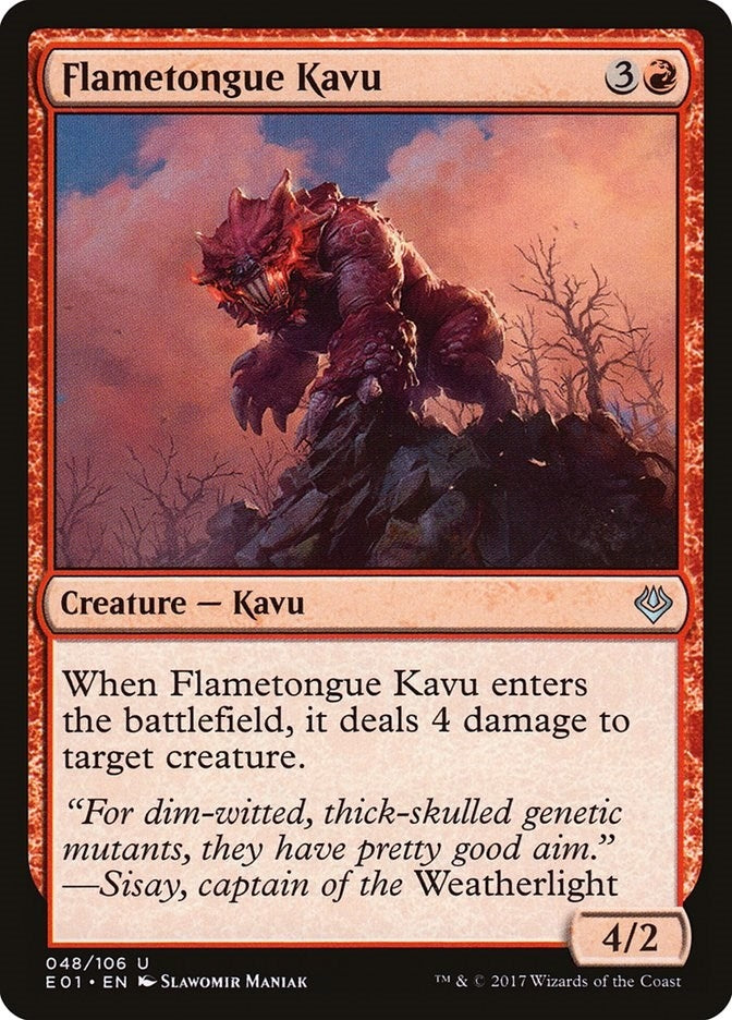 Image for Flametongue Kavu (48) [Archenemy: Nicol Bolas]