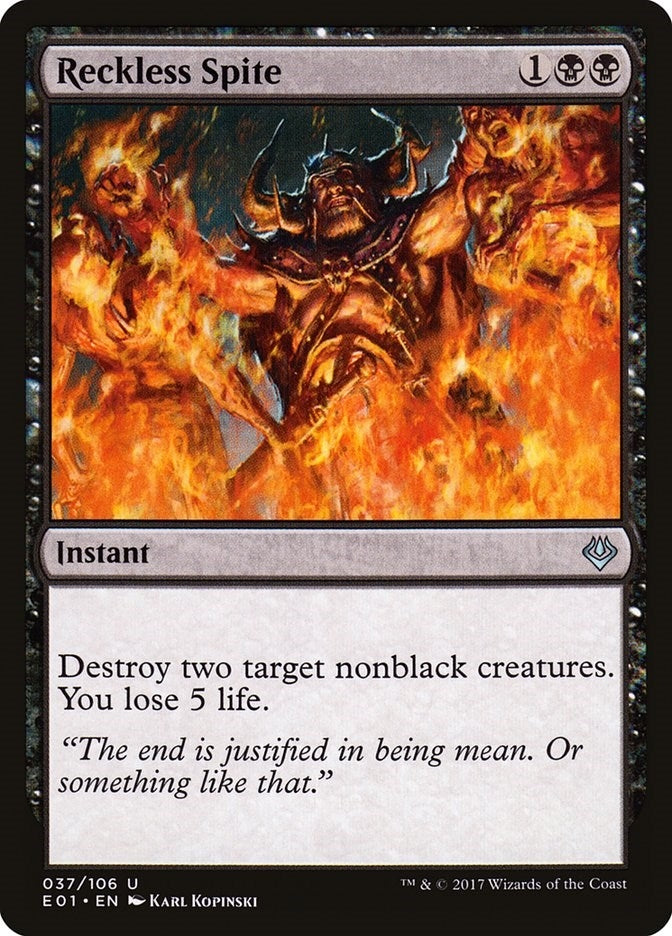 Image for Reckless Spite (37) [Archenemy: Nicol Bolas]