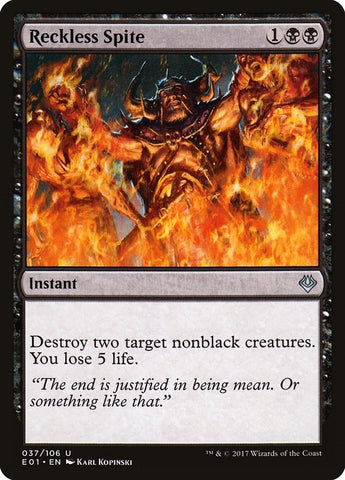 Image for Reckless Spite (37) [Archenemy: Nicol Bolas]