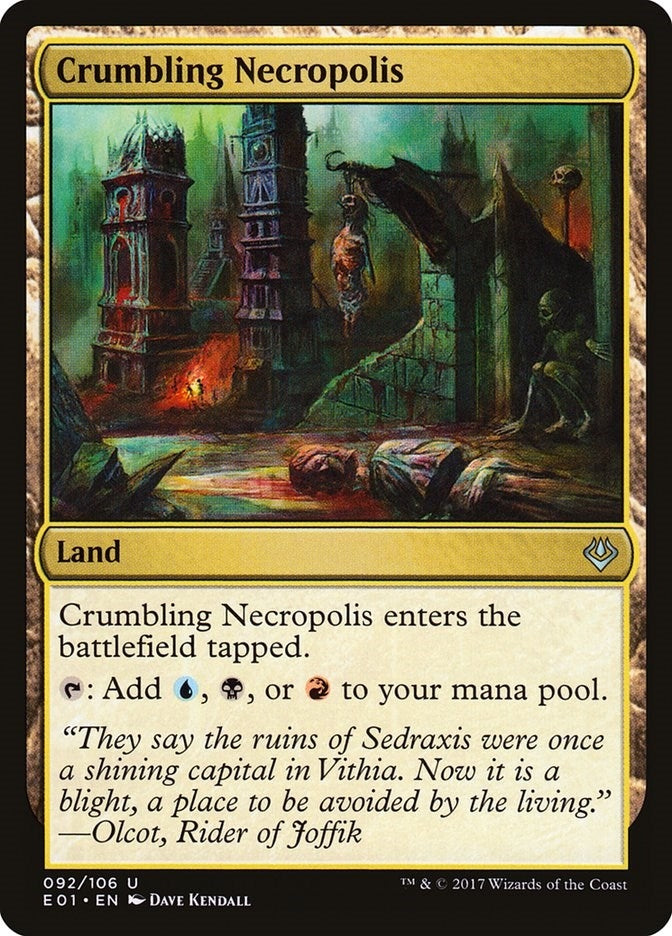 Image for Crumbling Necropolis (92) [Archenemy: Nicol Bolas]