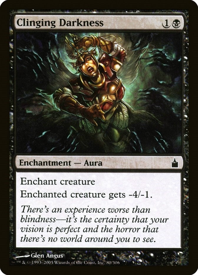 Image for Clinging Darkness (80) [Ravnica: City of Guilds]
