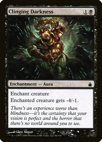 Image for Clinging Darkness (80) [Ravnica: City of Guilds]