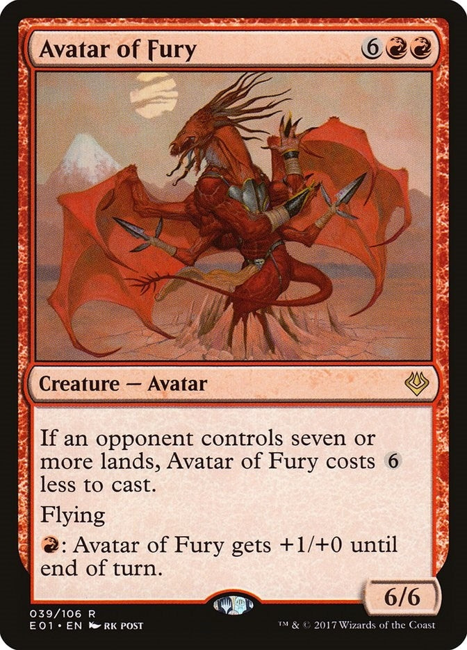 Image for Avatar of Fury (39) [Archenemy: Nicol Bolas]