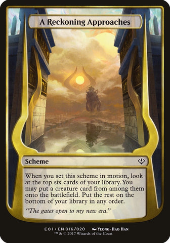 Image for A Reckoning Approaches (Archenemy: Nicol Bolas) (16) [Oversize Cards]