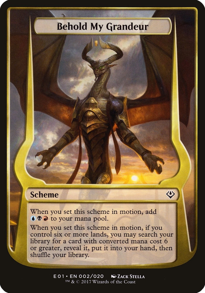 Image for Behold My Grandeur (Archenemy: Nicol Bolas) (2) [Oversize Cards]