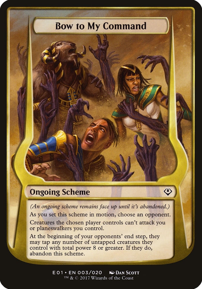 Image for Bow to My Command (Archenemy: Nicol Bolas) (3) [Oversize Cards]