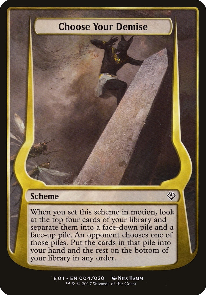 Image for Choose Your Demise (Archenemy: Nicol Bolas) (4) [Oversize Cards]