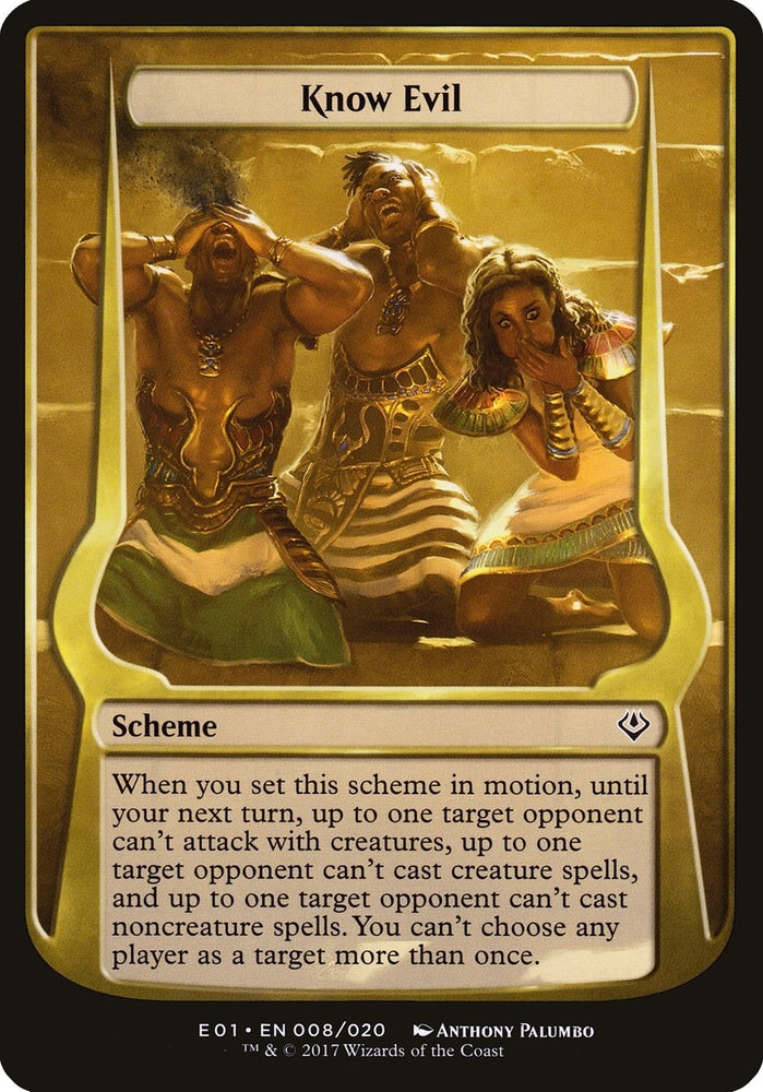 Image for Know Evil (Archenemy: Nicol Bolas) (8) [Oversize Cards]
