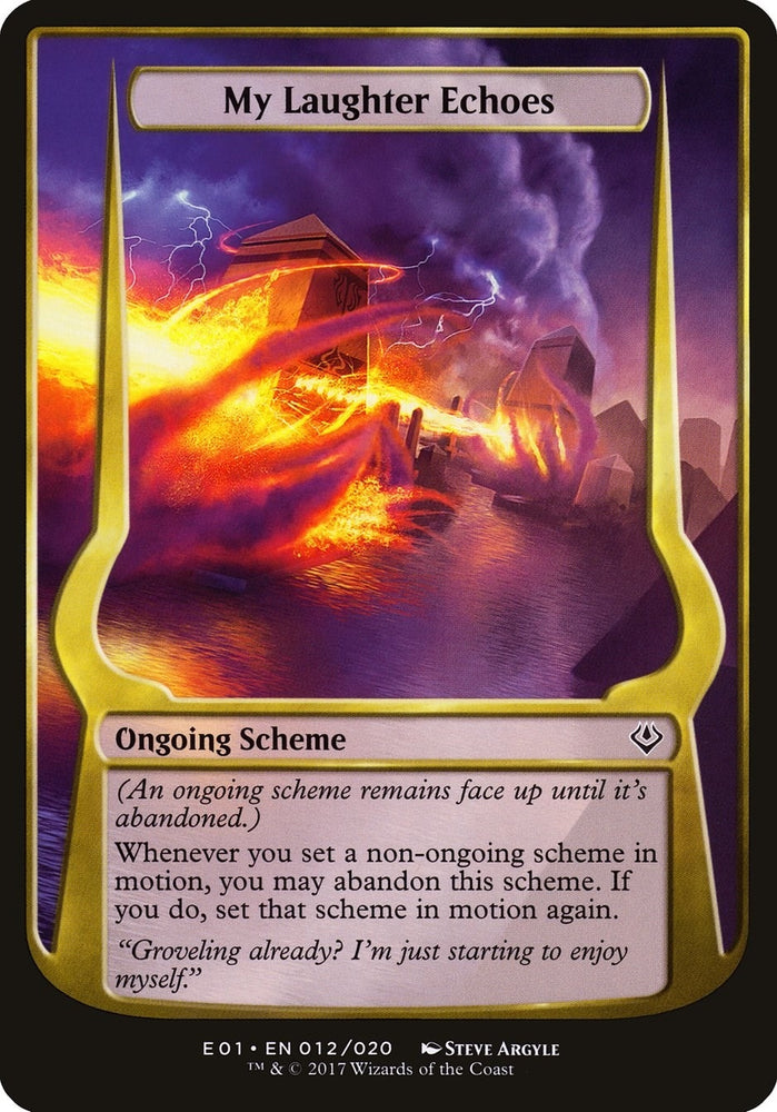 Image for My Laughter Echoes (Archenemy: Nicol Bolas) (12) [Oversize Cards]