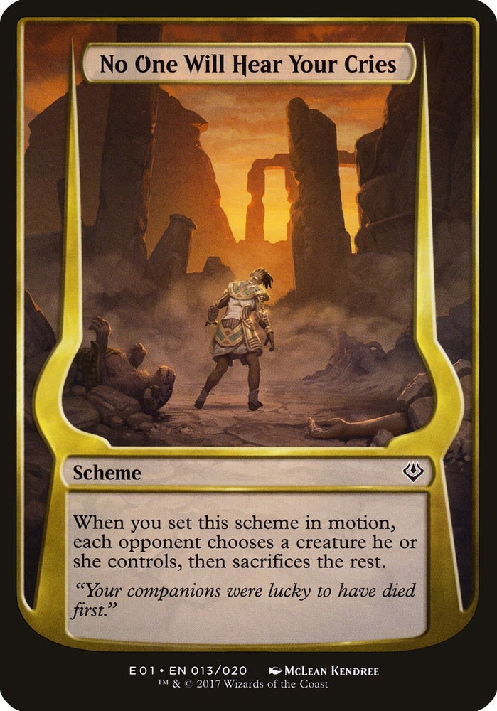 Image for No One Will Hear Your Cries (Archenemy: Nicol Bolas) (13) [Oversize Cards]