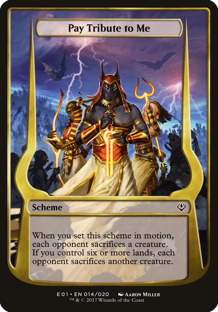 Image for Pay Tribute to Me (Archenemy: Nicol Bolas) (14) [Oversize Cards]