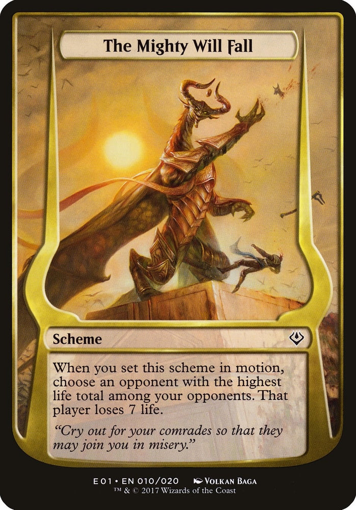 Image for The Mighty Will Fall (Archenemy: Nicol Bolas) (15) [Oversize Cards]