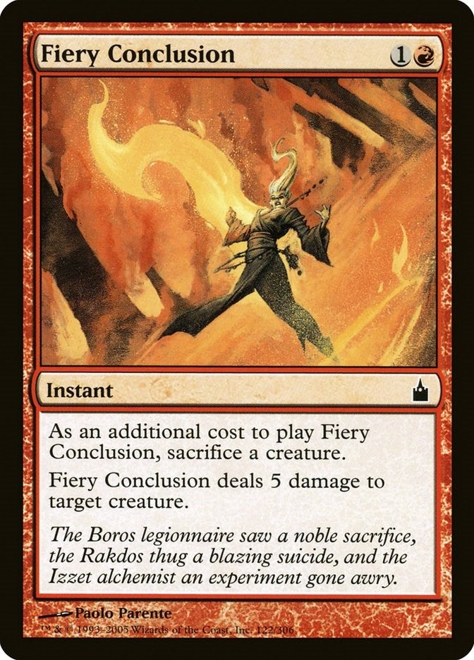 Image for Fiery Conclusion (122) [Ravnica: City of Guilds]