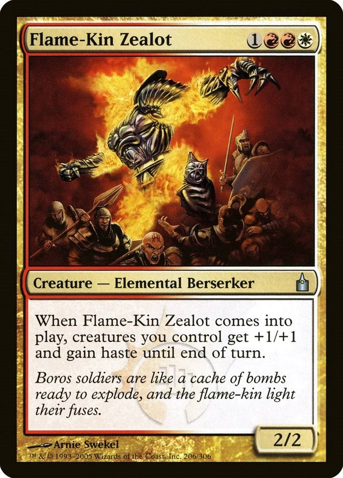 Image for Flame-Kin Zealot (206) [Ravnica: City of Guilds]
