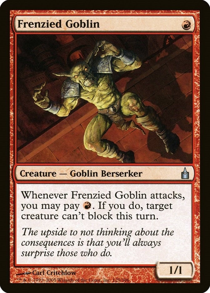 Image for Frenzied Goblin (125) [Ravnica: City of Guilds]