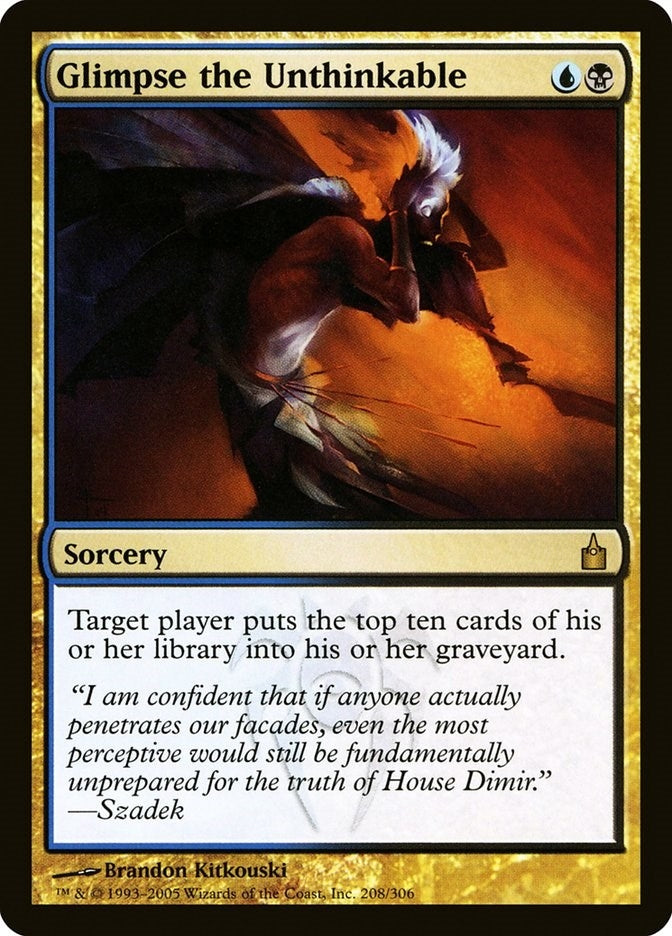 Image for Glimpse the Unthinkable (208) [Ravnica: City of Guilds]