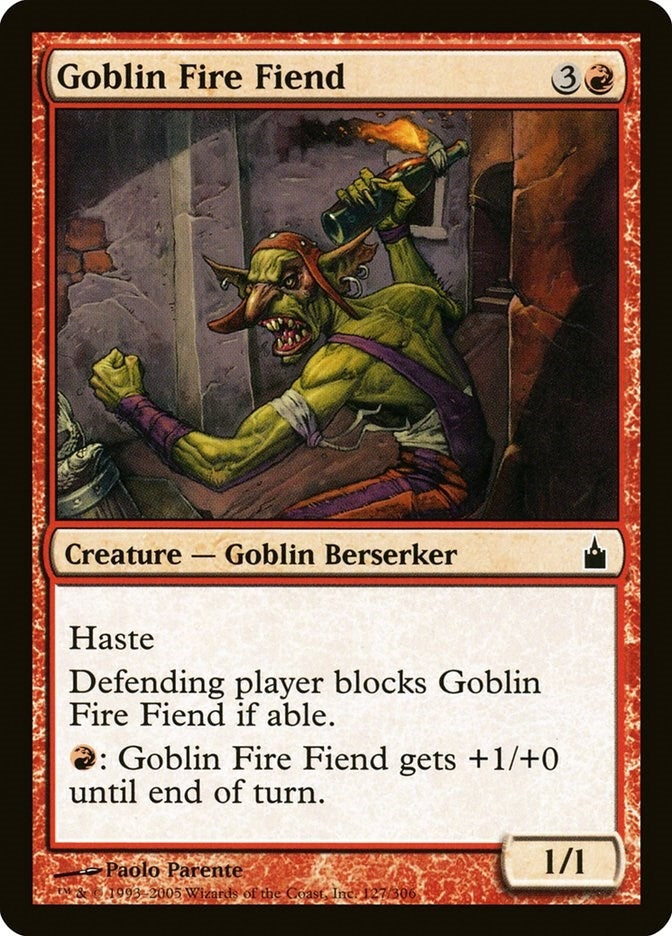 Image for Goblin Fire Fiend (127) [Ravnica: City of Guilds]