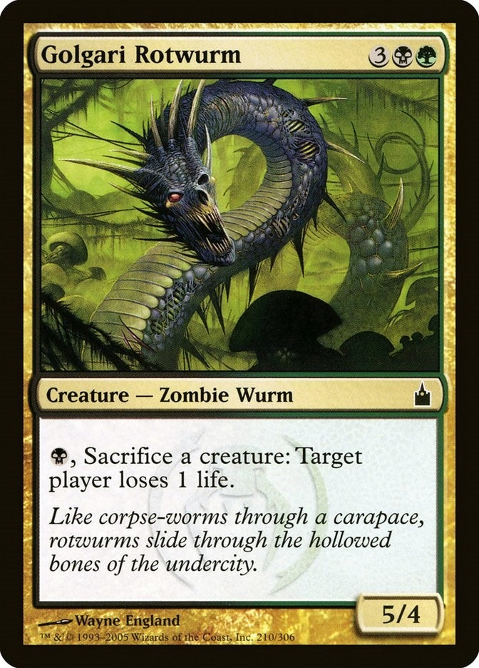Image for Golgari Rotwurm (210) [Ravnica: City of Guilds]