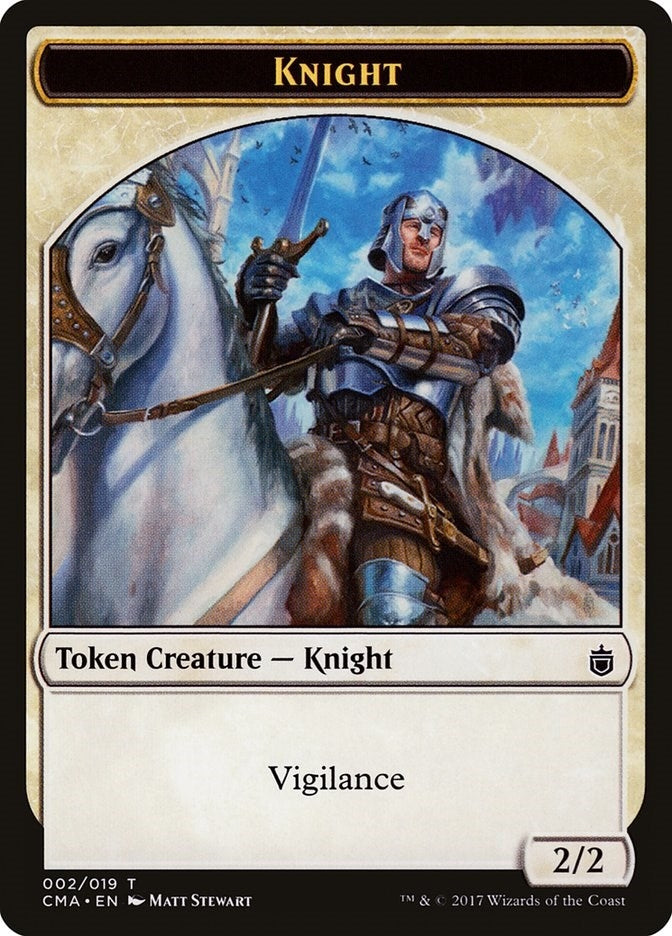 Image for Knight Token (002) (2) [Commander Anthology]