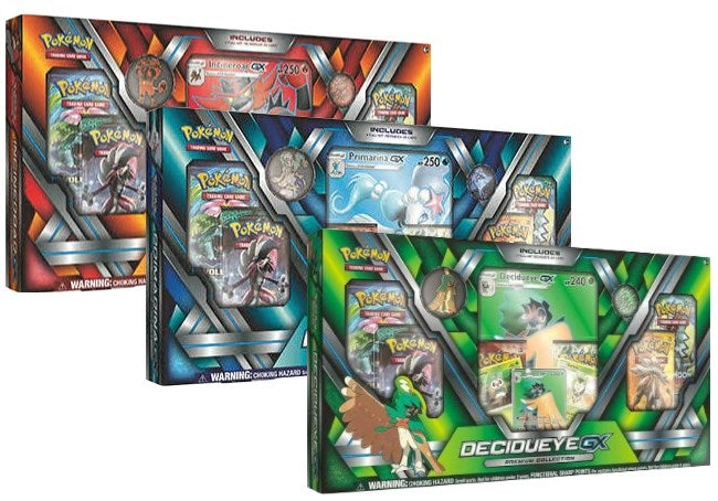 Image for Premium Collection [Set of 3] Decidueye GX, Primarina GX, & Incineroar GX [SM - Guardians Rising]