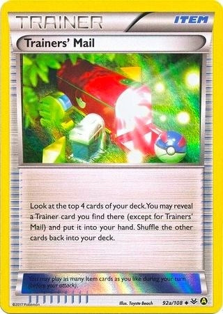 Image for Trainers' Mail - 92a/108 (Holo) (092a/108) [Alternate Art Promos]
