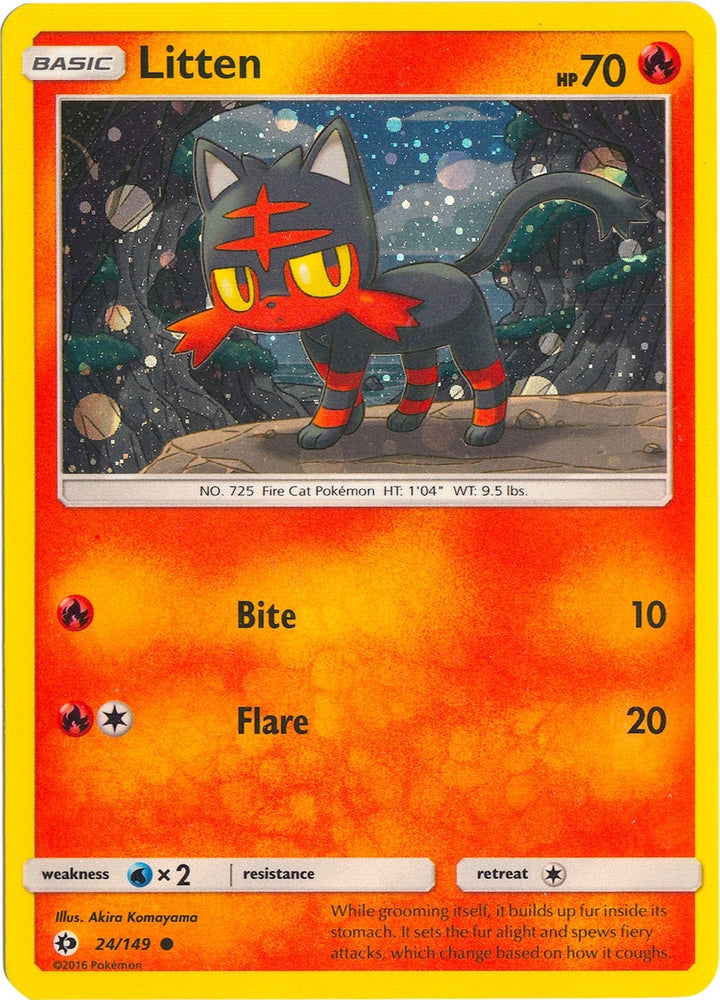 Litten - 24/149 (Cosmos Holo) (024/149) (Miscellaneous Cards & Products)