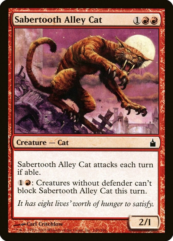 Image for Sabertooth Alley Cat (140) [Ravnica: City of Guilds]