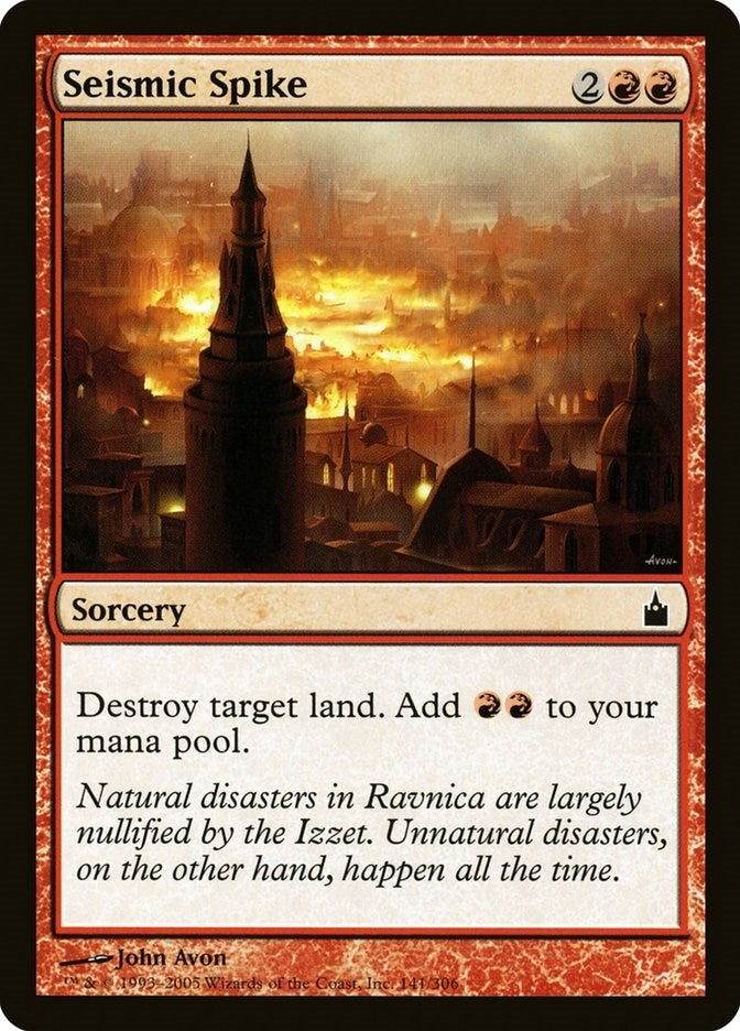 Image for Seismic Spike (141) [Ravnica: City of Guilds]