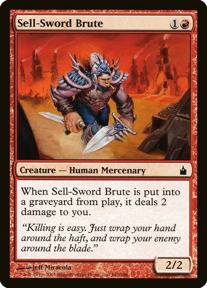 Image for Sell-Sword Brute (142) [Ravnica: City of Guilds]