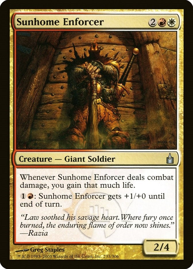 Image for Sunhome Enforcer (233) [Ravnica: City of Guilds]