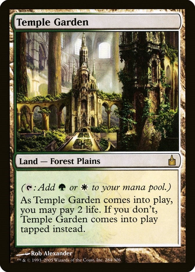 Image for Temple Garden (284) [Ravnica: City of Guilds]