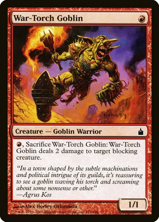 Image for War-Torch Goblin (151) [Ravnica: City of Guilds]