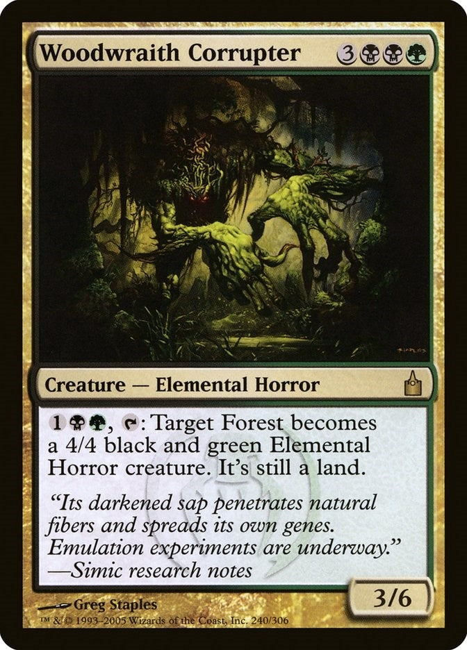Image for Woodwraith Corrupter (240) [Ravnica: City of Guilds]