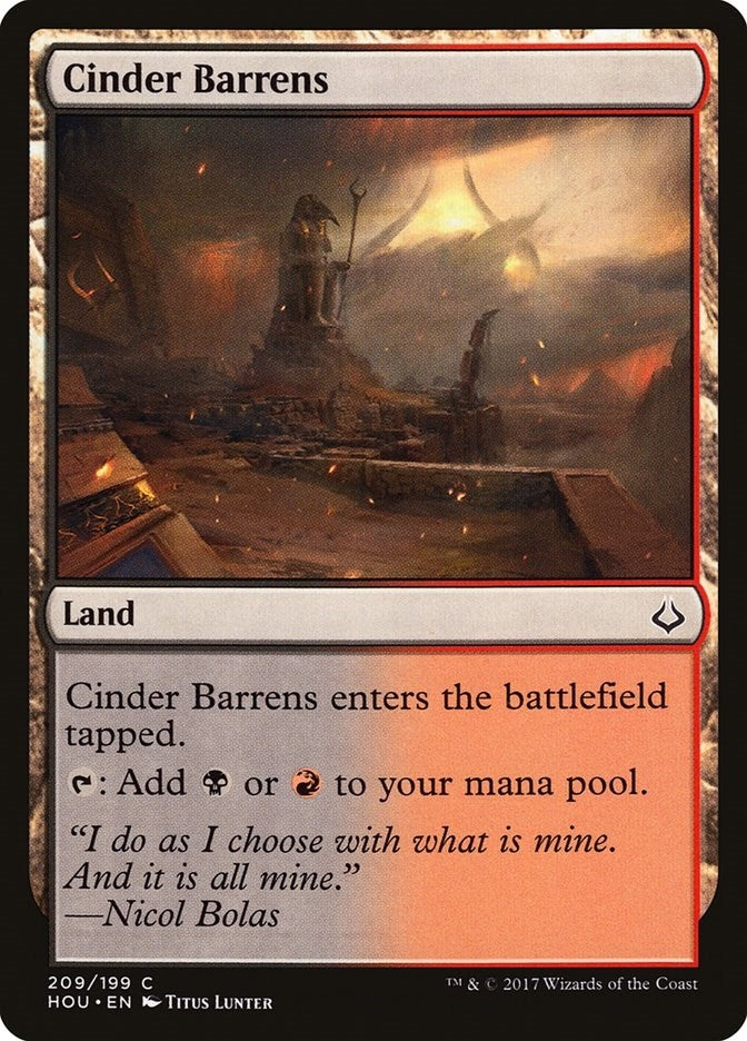 Image for Cinder Barrens (209) [Hour of Devastation]