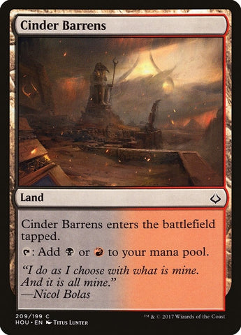 Image for Cinder Barrens (209) [Hour of Devastation]