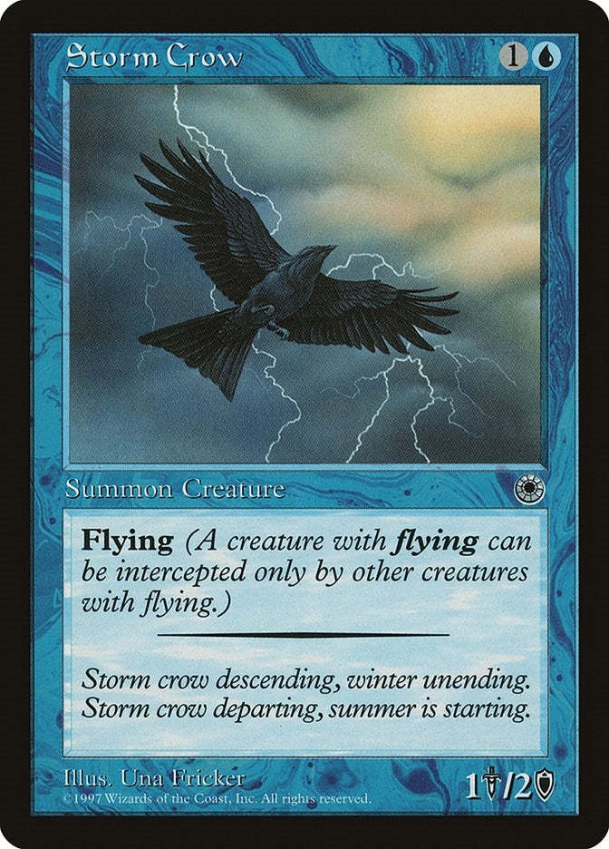 Image for Storm Crow (Reminder Text) - Magic: The Gathering