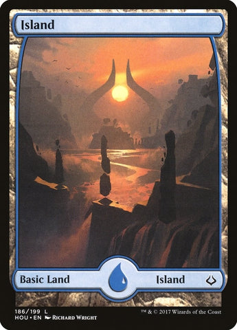 Image for Island (186) - Full Art (186) [Hour of Devastation]