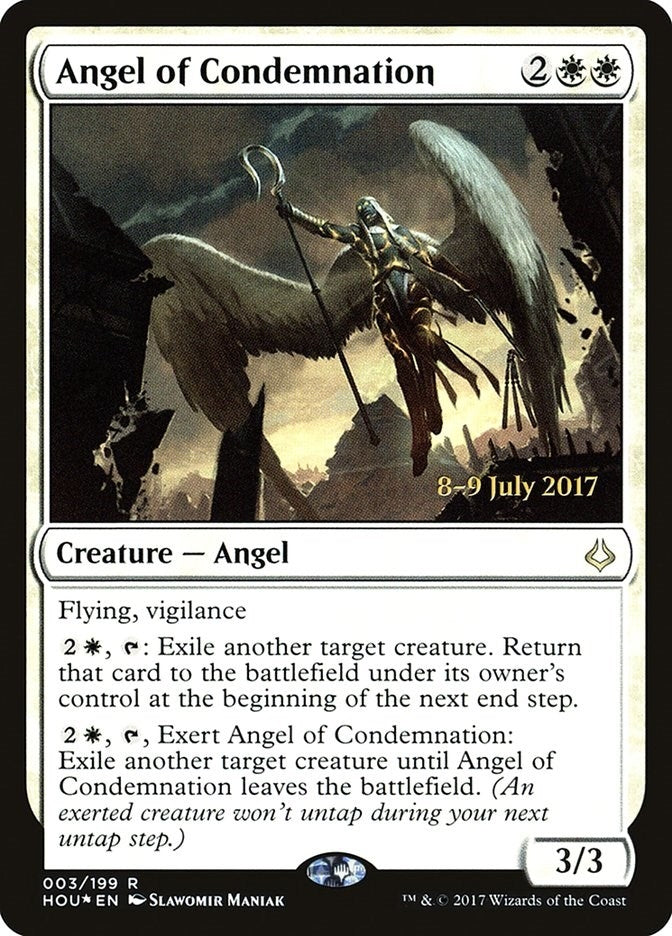 Image for Angel of Condemnation (3) [Prerelease Cards]