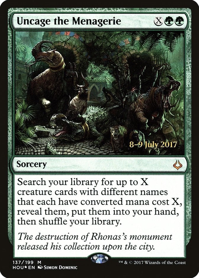 Image for Uncage the Menagerie (137) [Prerelease Cards]
