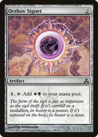 Image for Orzhov Signet (155) [Guildpact]