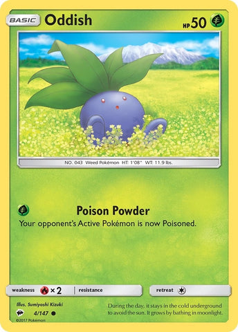 Image for Oddish (4/147) [SM - Burning Shadows]