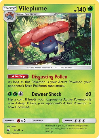 Image for Vileplume (6/147) [SM - Burning Shadows]